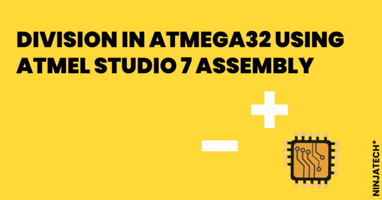 Division in Atmega32 using ATMEL STUDIO 7 Assembly